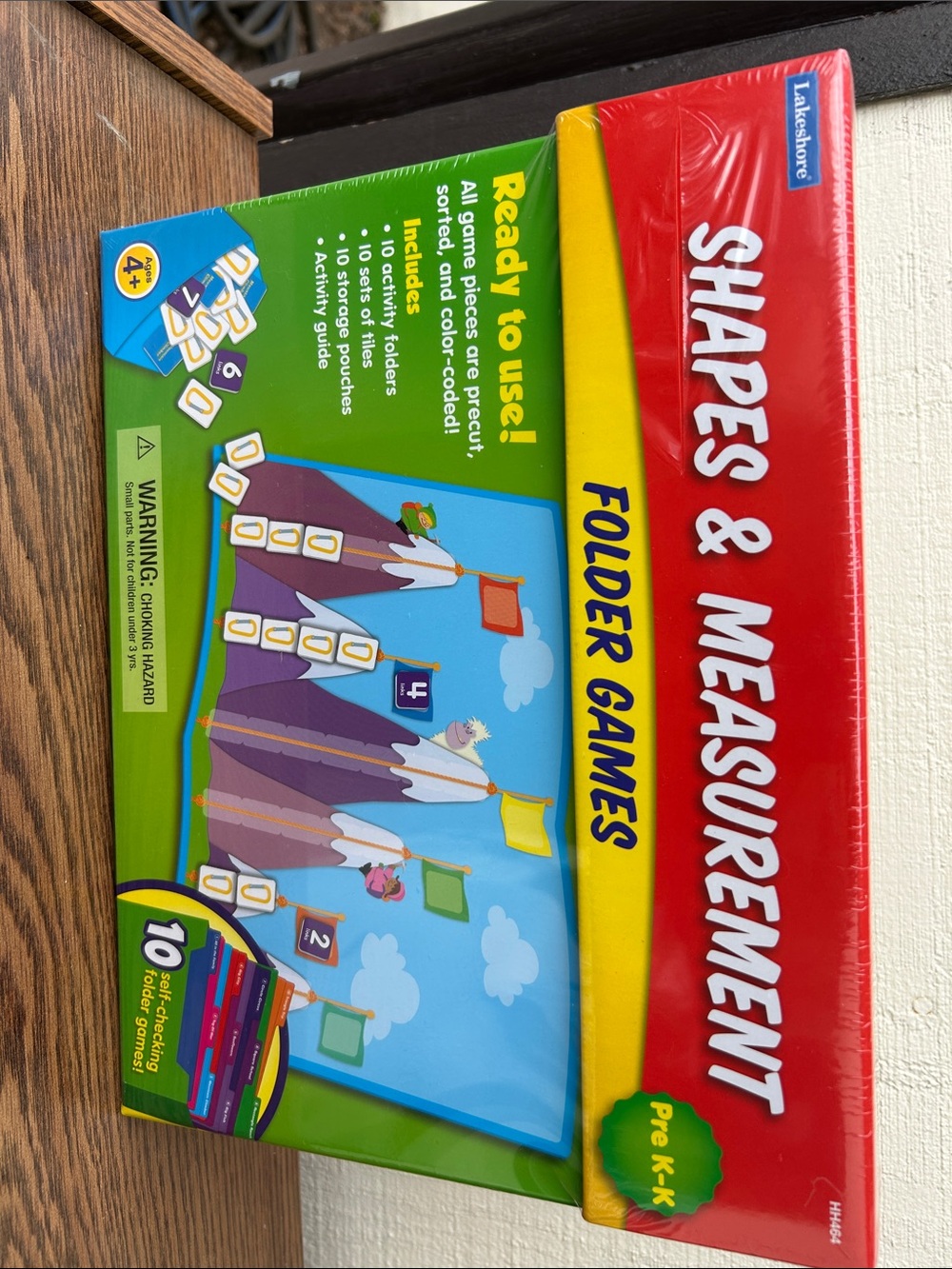 Shapes & Measurement Folder Games - Red/Yellow/Blue (NEW)